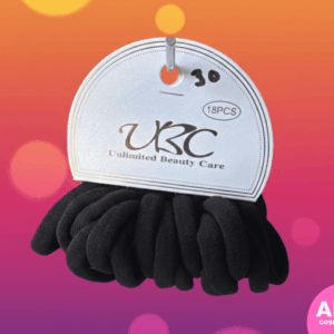 Ligas de tela negras grandes